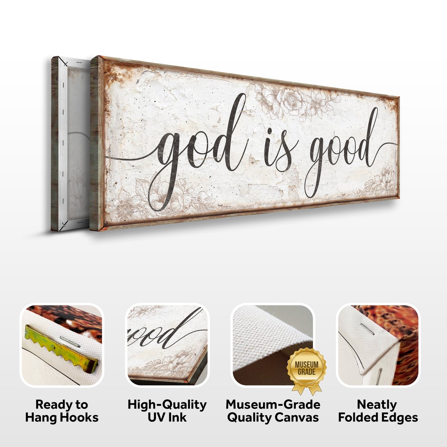 God Is Good Faith Canvas Sign