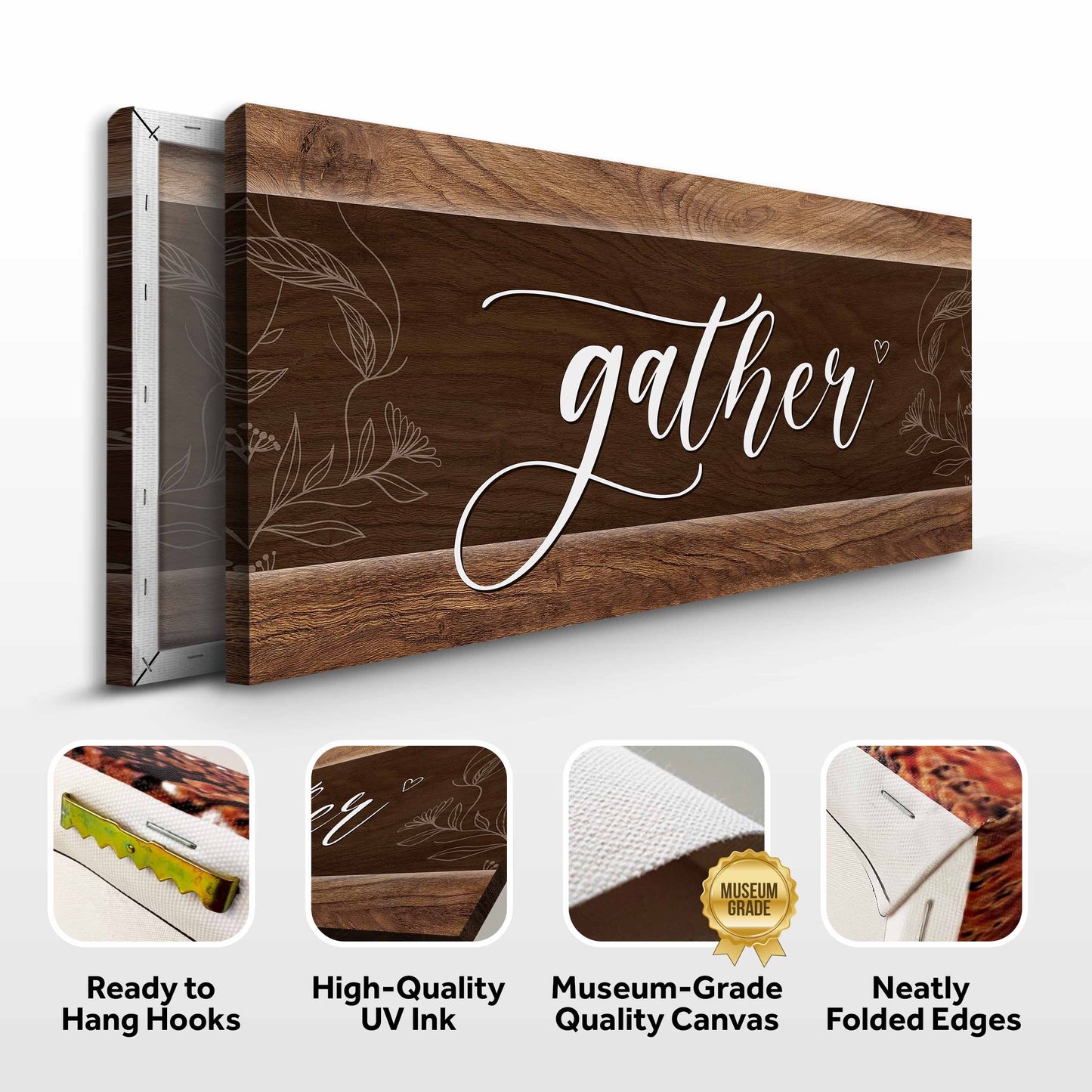 Gather Canvas Wall Art Sign