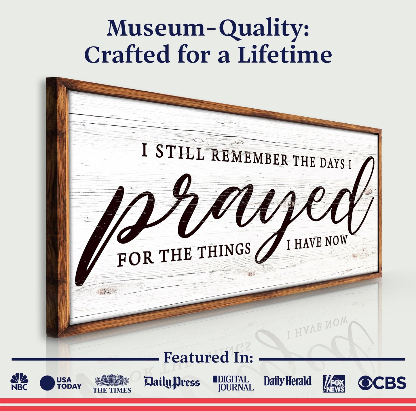 I Still Remember The Days I Prayed Faith Canvas Wall Art