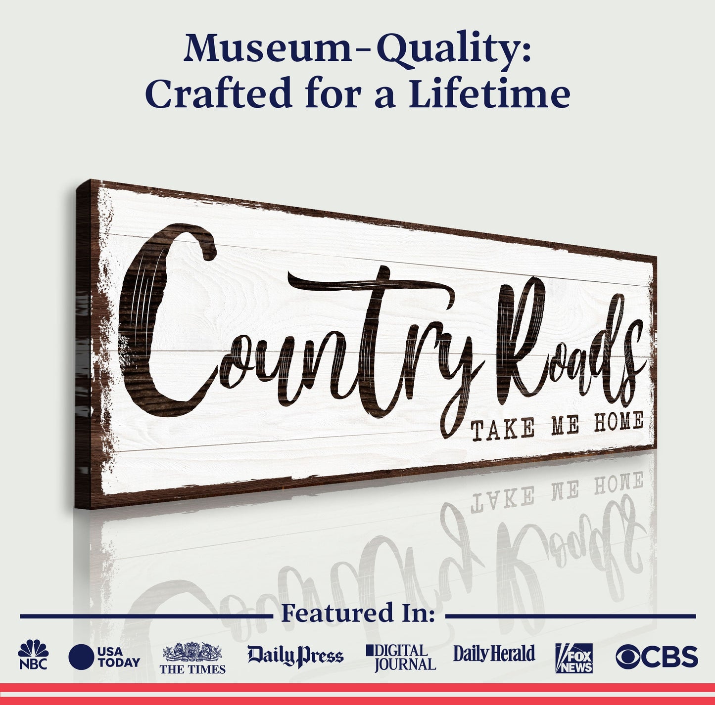 Country Roads Take Me Home Canvas Wall Art