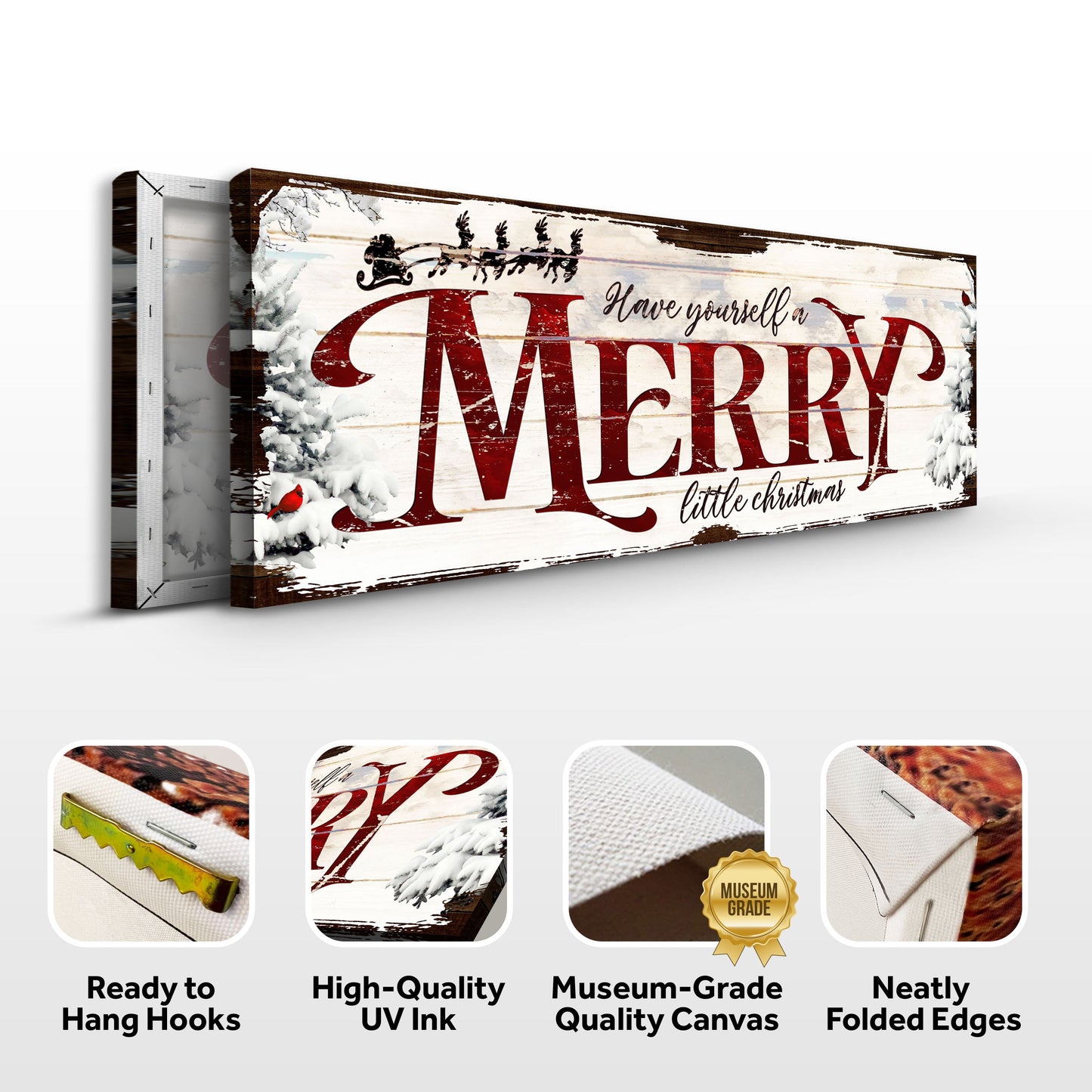 Have Yourself a Merry Little Christmas Canvas Wall Art VIII