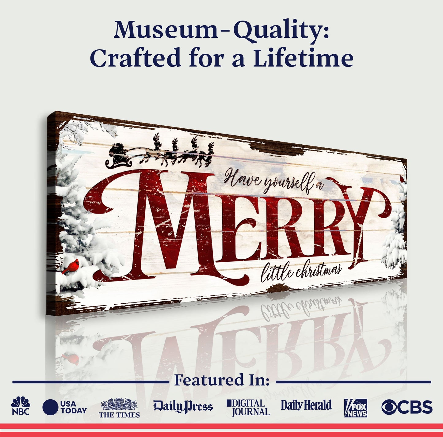 Have Yourself a Merry Little Christmas Canvas Wall Art VIII