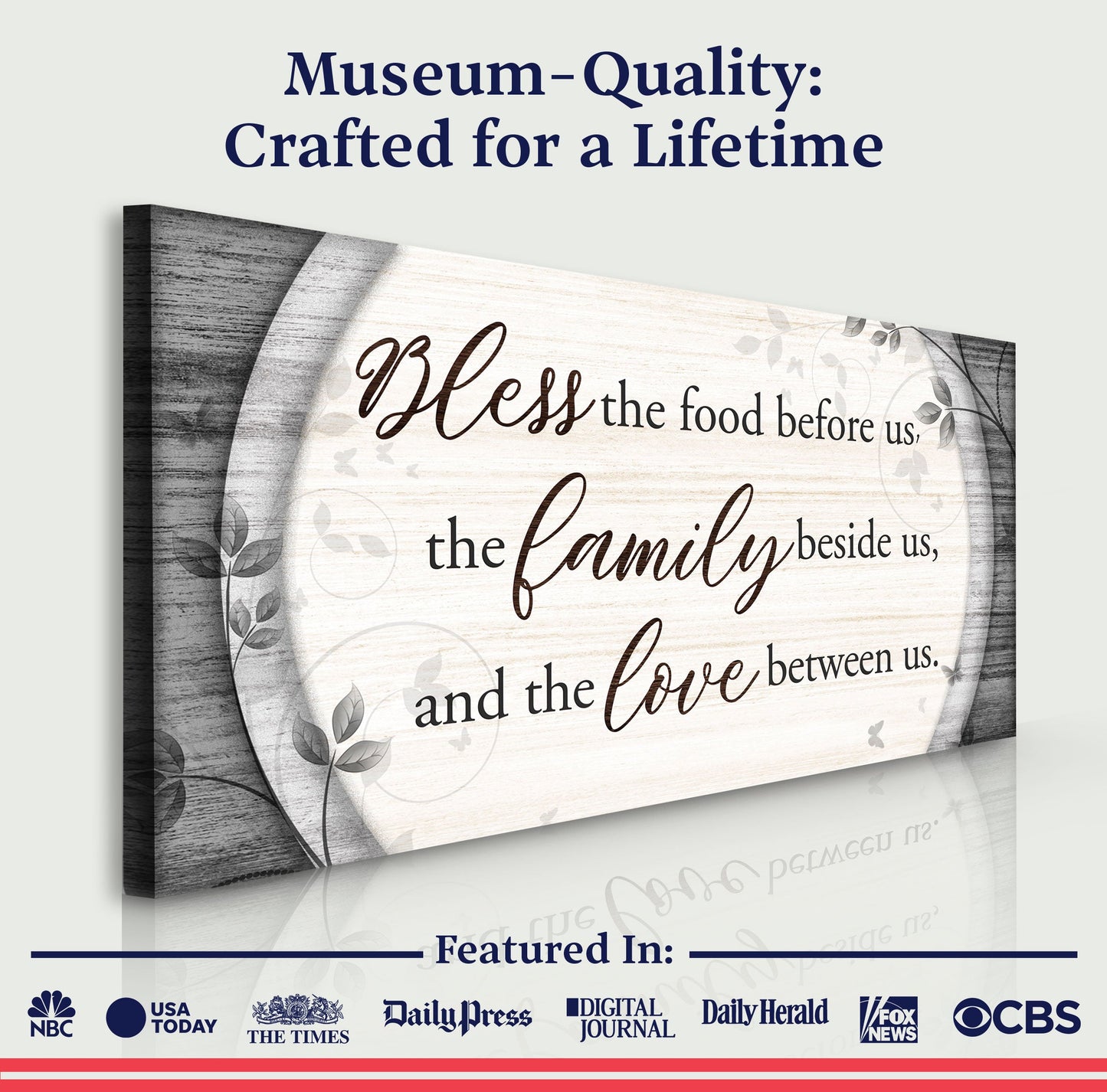 The Best Things in Life Canvas Wall Art Sign