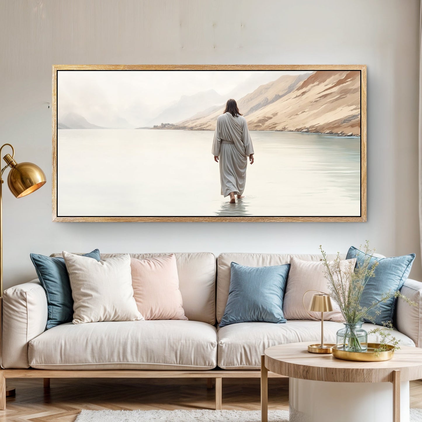 Walking on Water Faith Canvas Wall Art IV