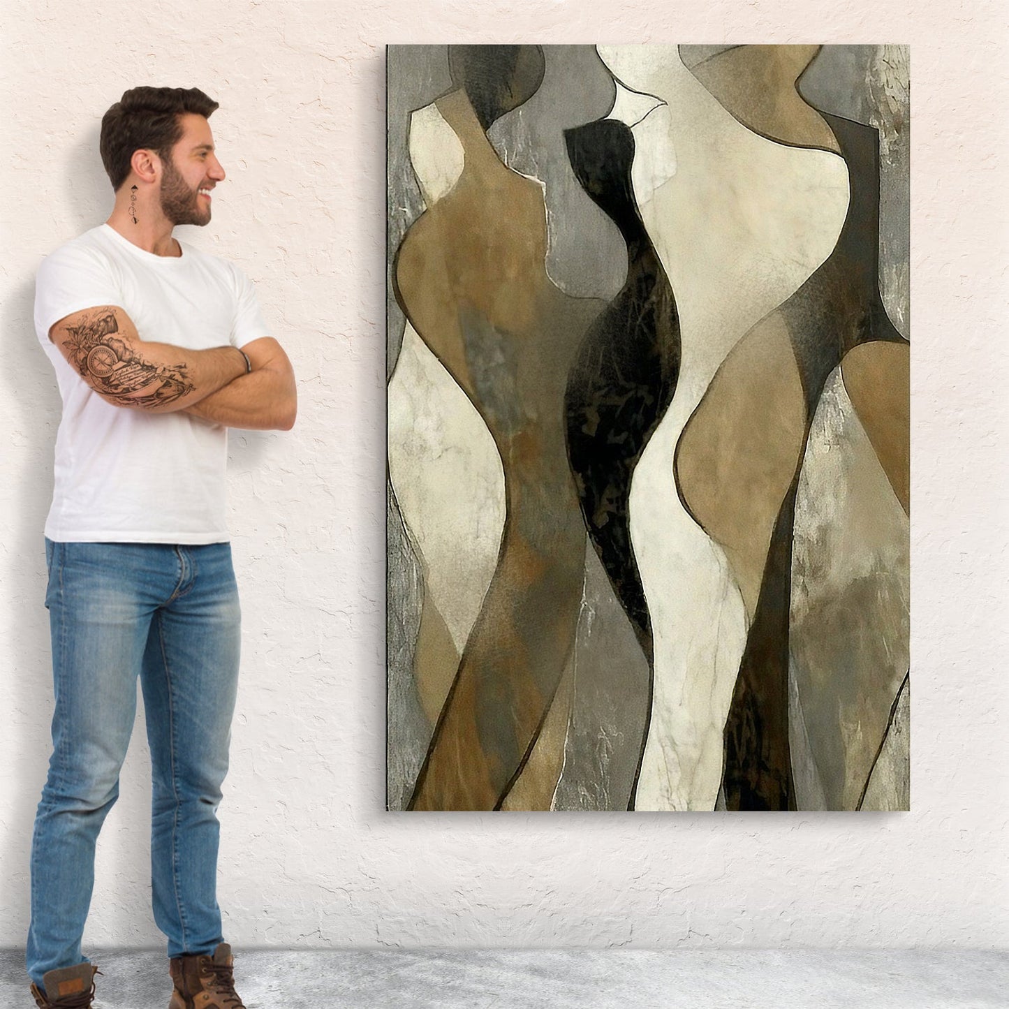 Earth Song Abstract Canvas Wall Art
