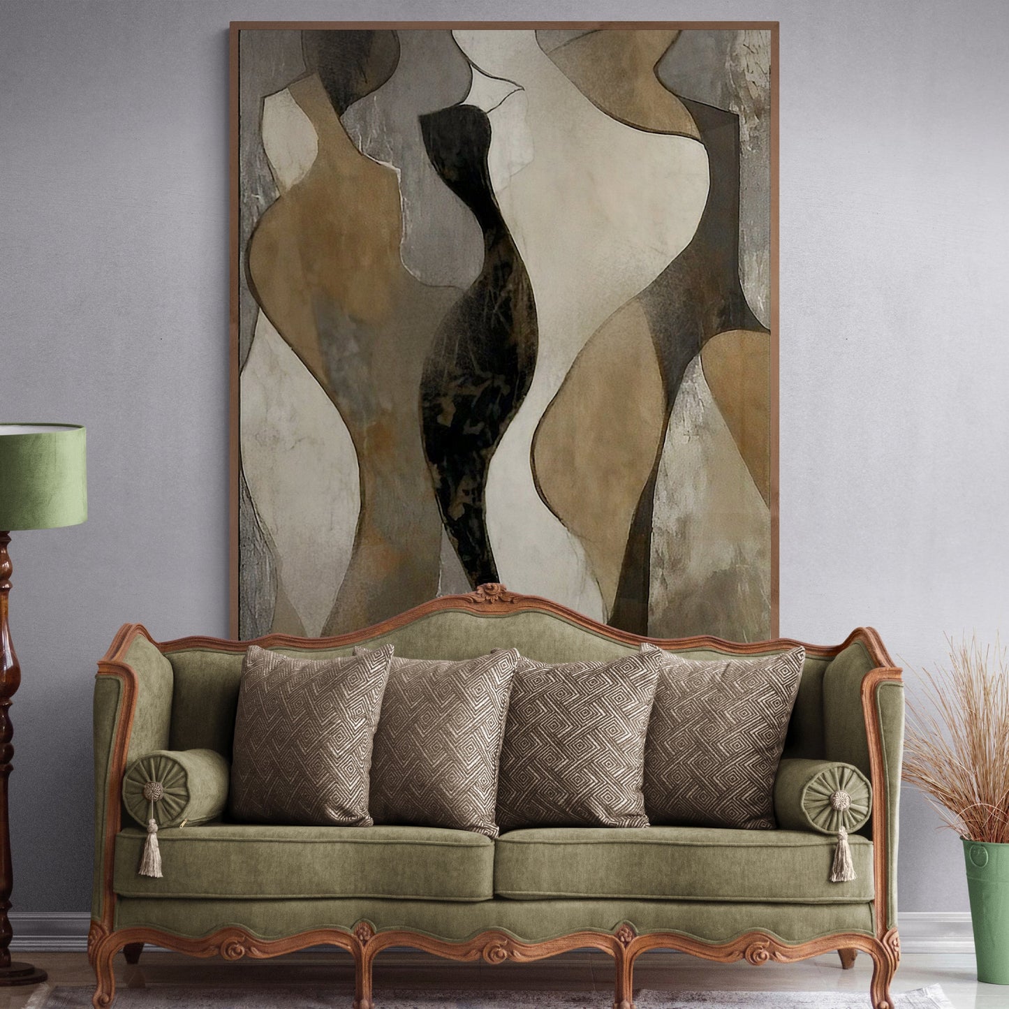 Earth Song Abstract Canvas Wall Art