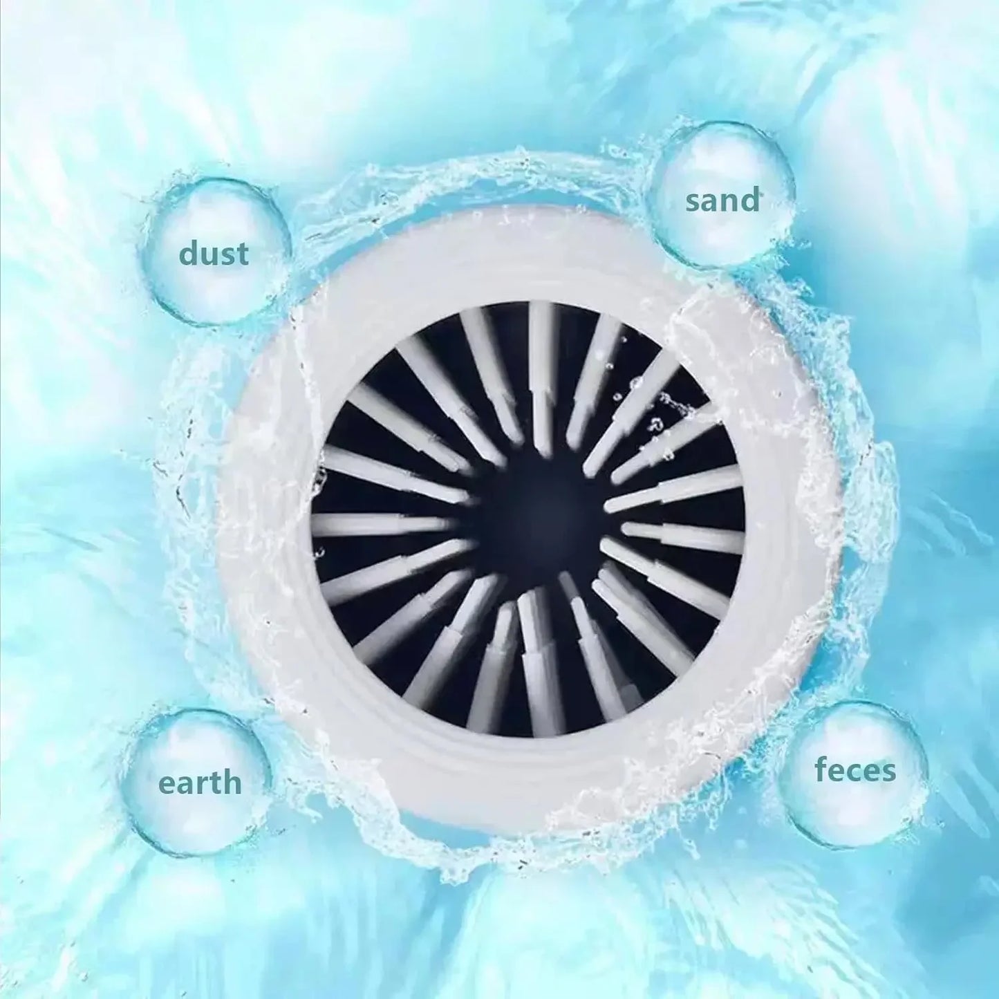 Electric pet paw washer showing dog paw being cleaned with automatic rotating bristles