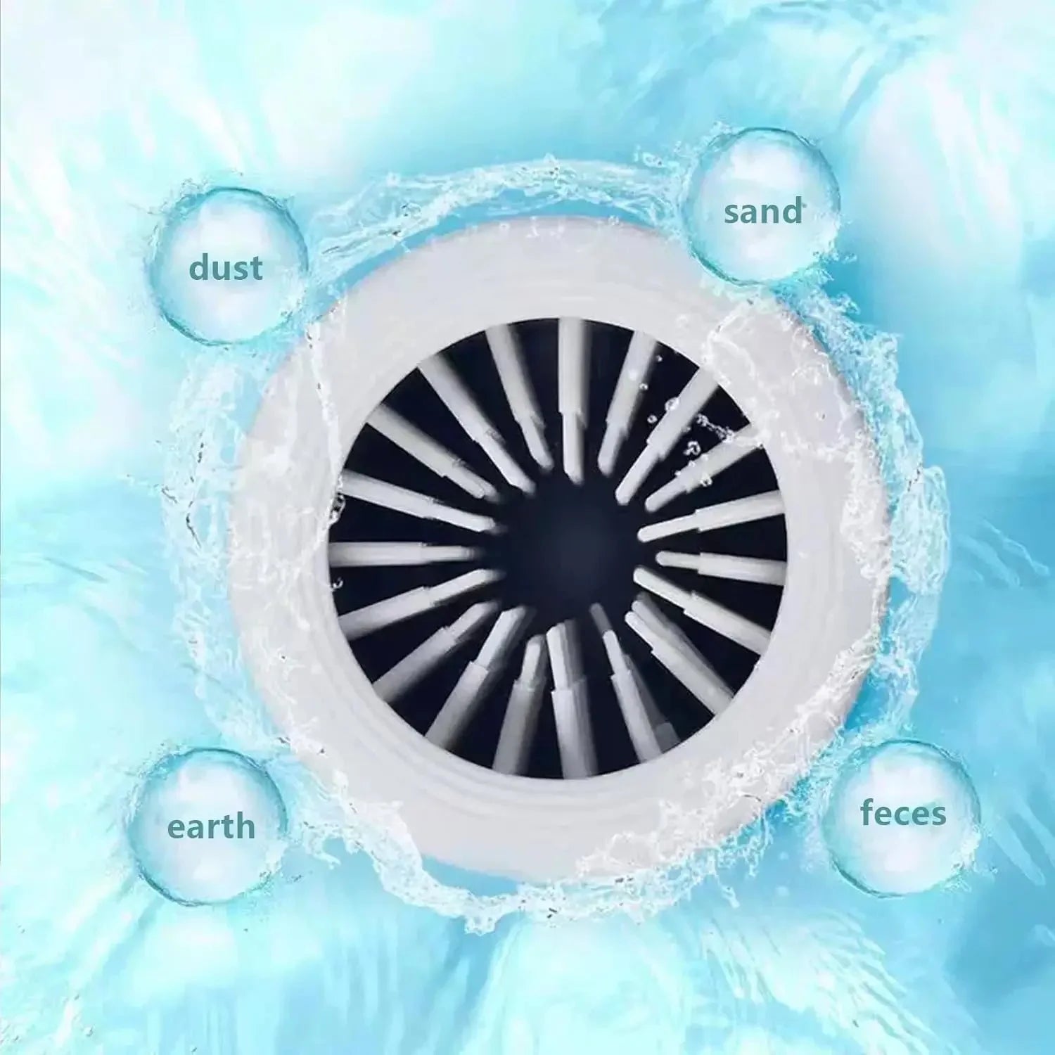 Electric pet paw washer showing dog paw being cleaned with automatic rotating bristles