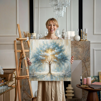 Ethereal Arboretum Mystical Tree Canvas Wall Art