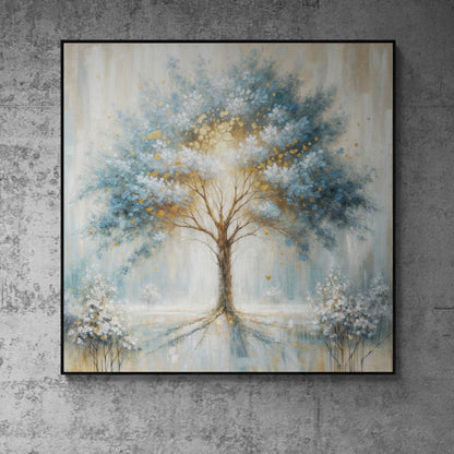 Ethereal Arboretum Mystical Tree Canvas Wall Art