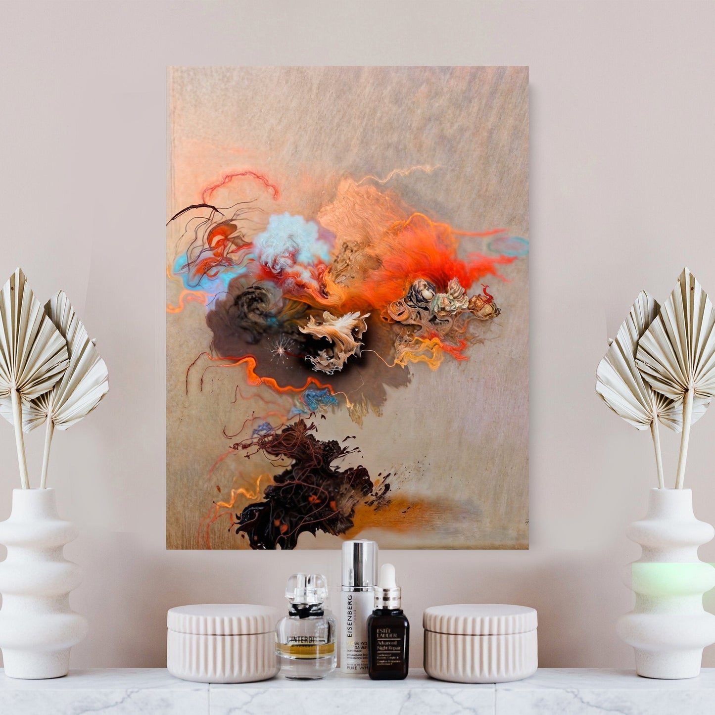 Ethereal Unfolding II Abstract Canvas Wall Art