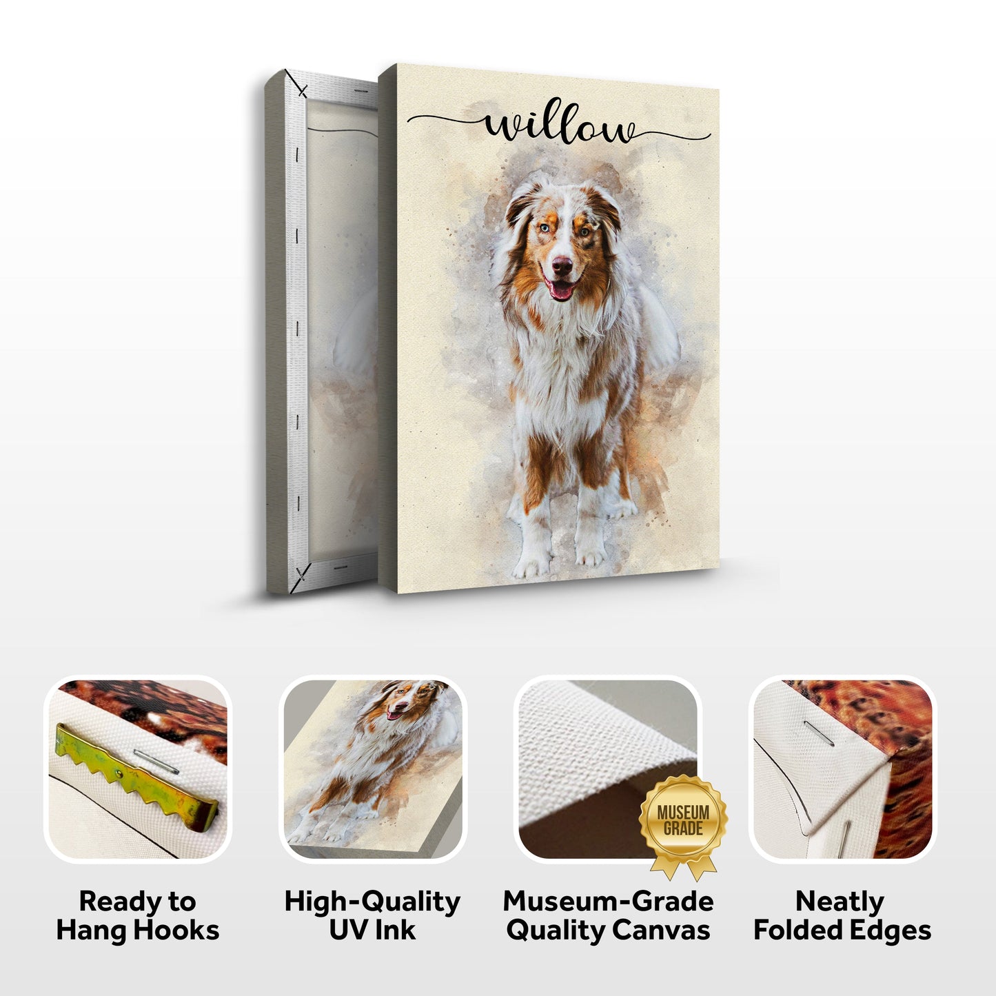 Pet Memorial Watercolor Canvas Wall Art II