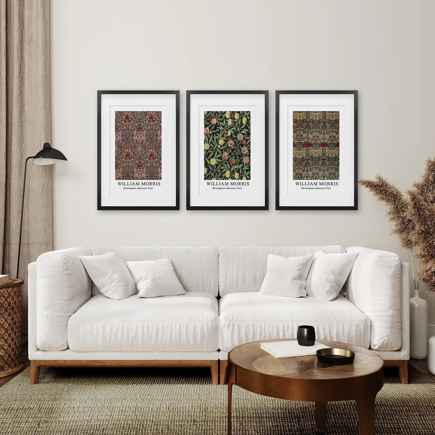 Vintage Floral Wall Art Set of 3 Art Nouveau Prints