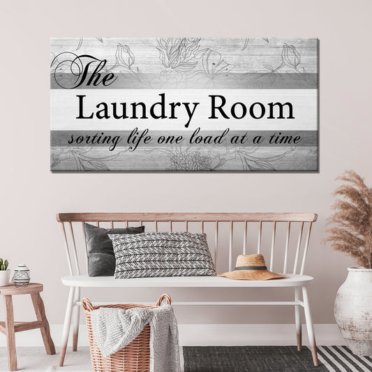 The Laundry Room Canvas Wall Art Sign