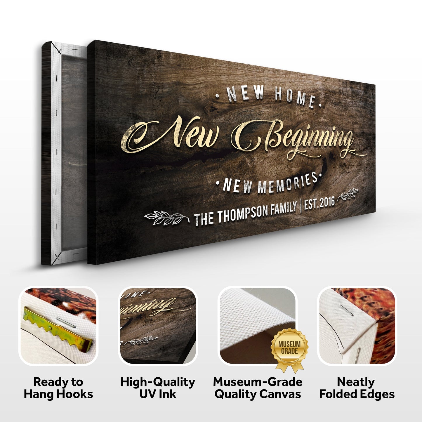 New Home Canvas Sign - Fresh Start Wall Art