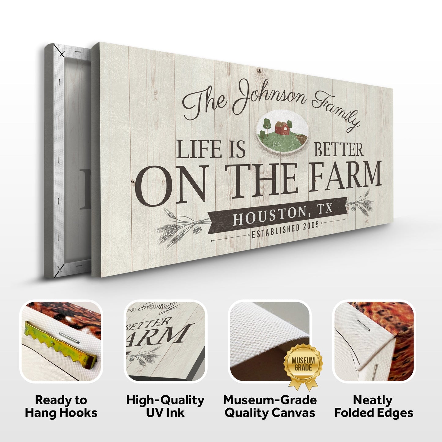 Life Is Better on the Farm Canvas Wall Art