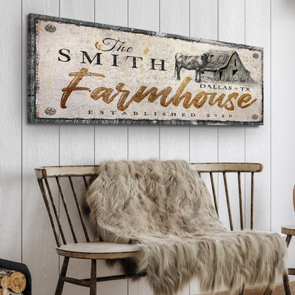 Rustic Farmhouse Canvas Sign XVI