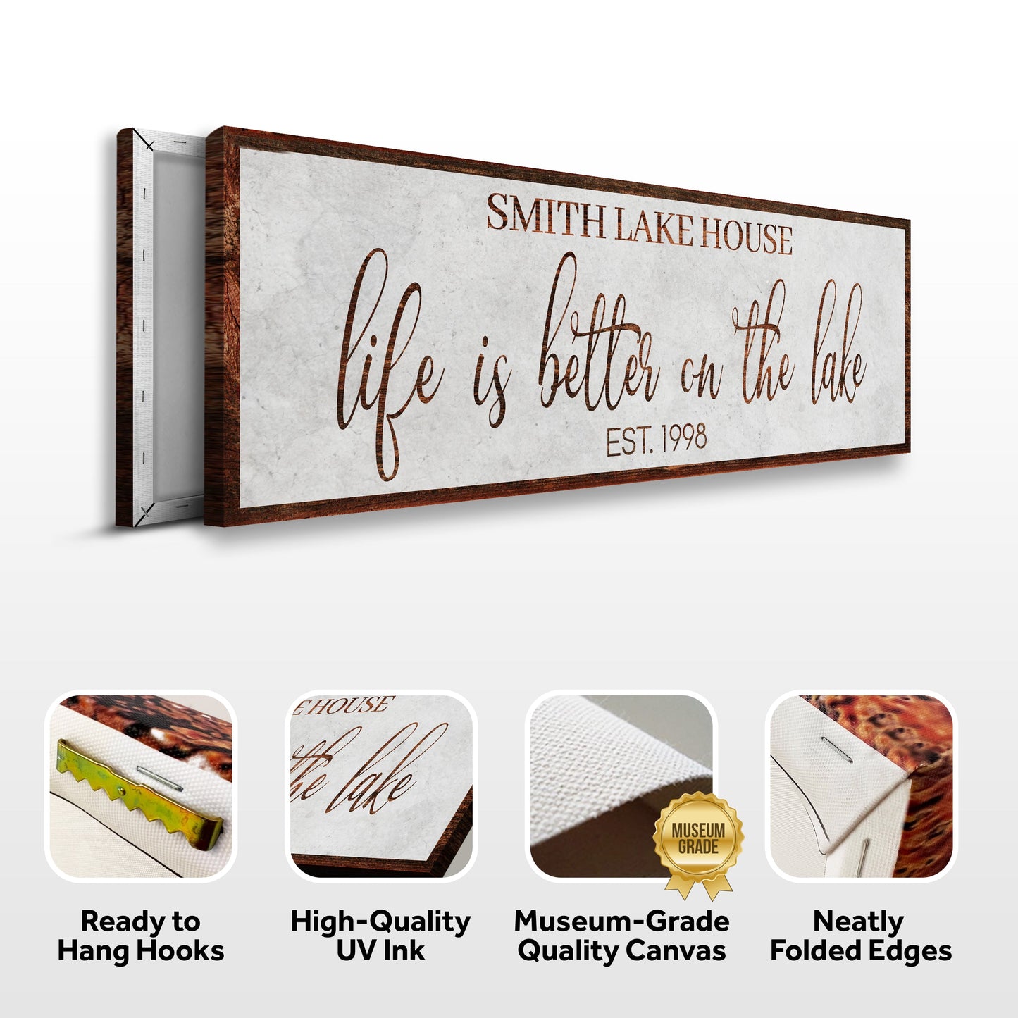 Life Is Better on the Lake Canvas Wall Art