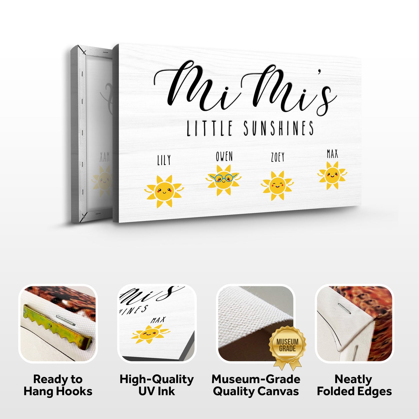 Mimi's Little Sunshines Personalized Canvas Sign