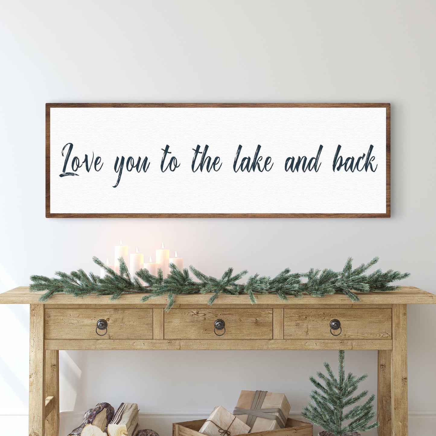 Love You To The Lake And Back Canvas Wall Art