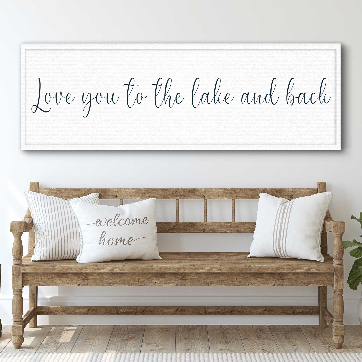 Love You To The Lake And Back Canvas Wall Art