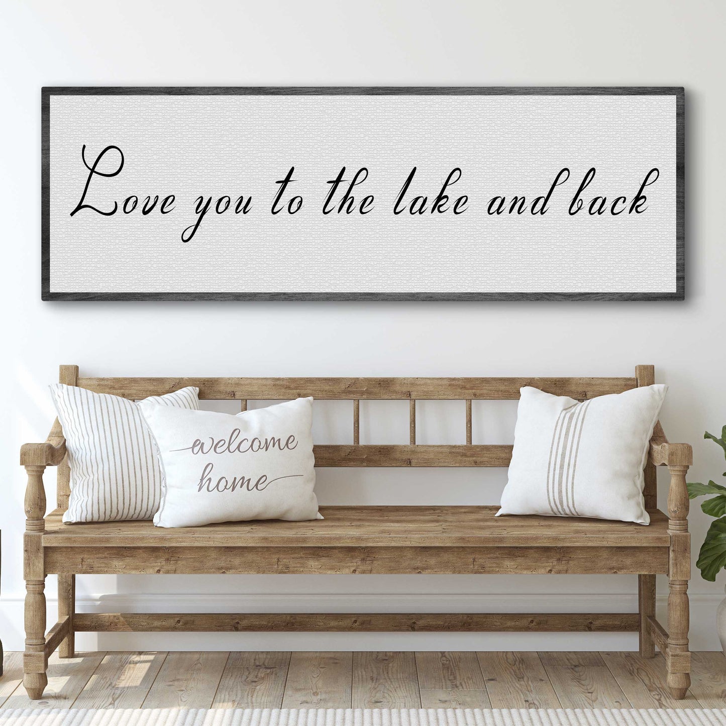 Love You To The Lake And Back Canvas Wall Art