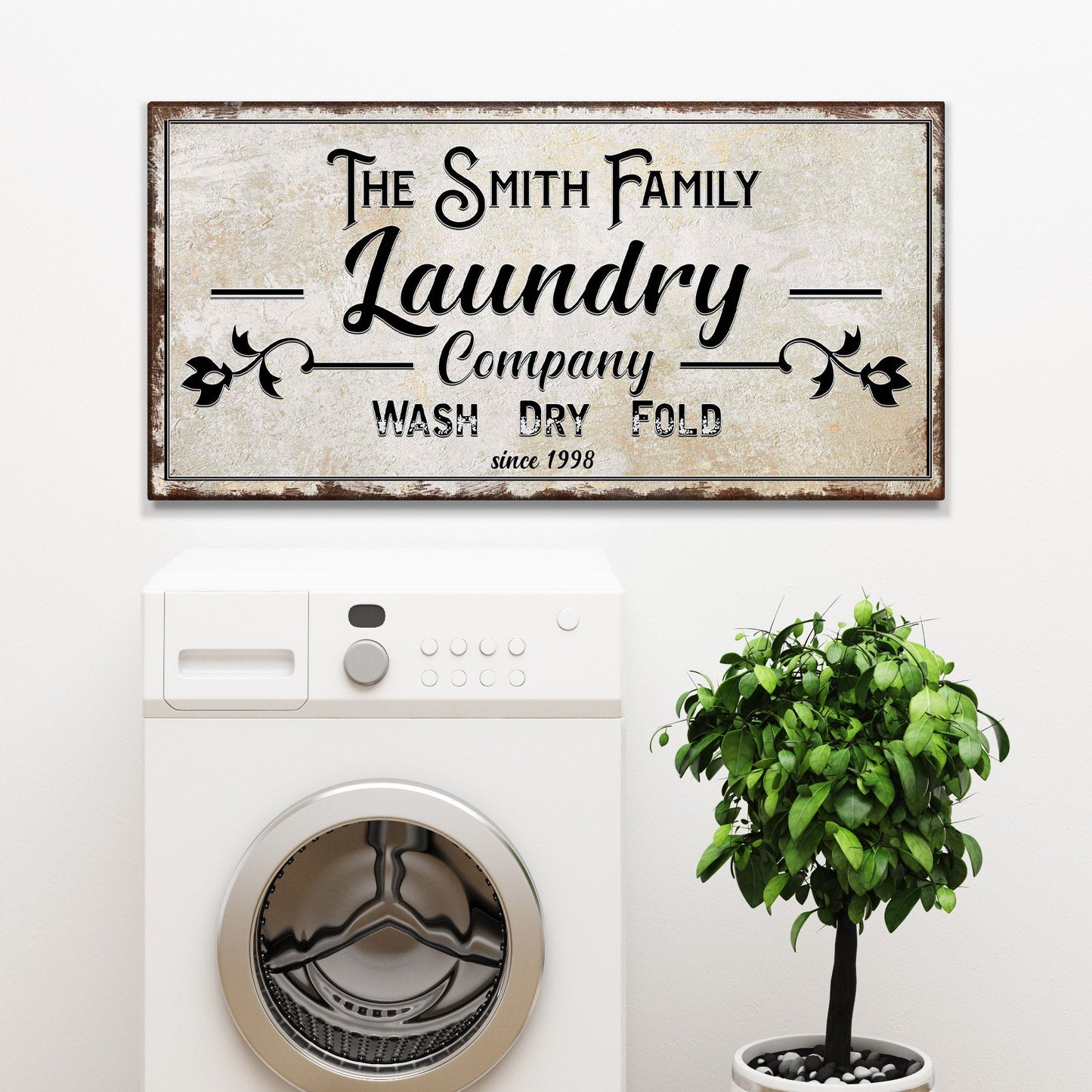 Family Laundry Company Canvas Wall Art