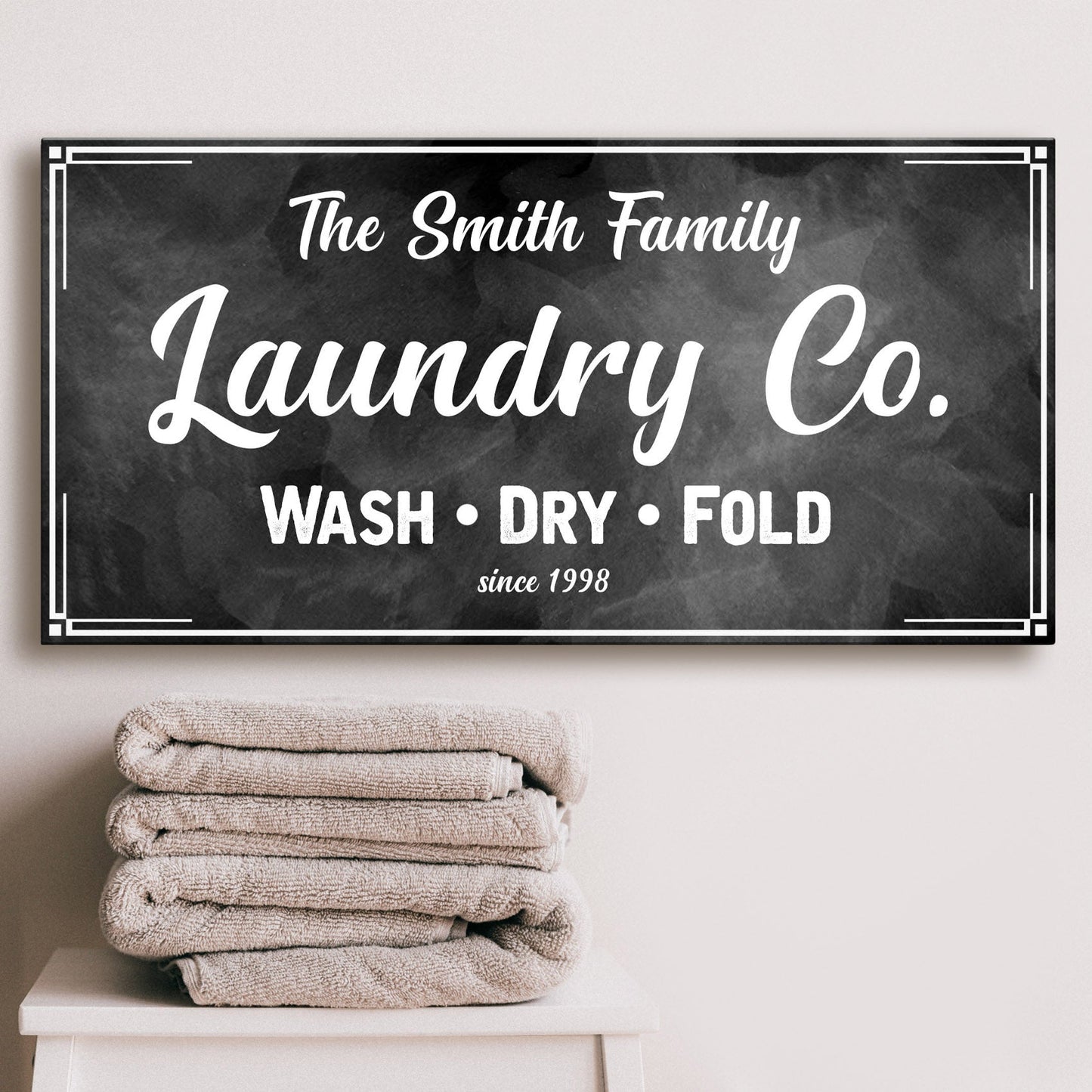 Family Laundry Company Canvas Wall Art