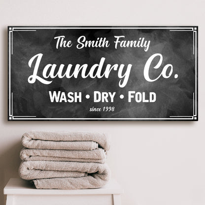 Family Laundry Company Canvas Wall Art