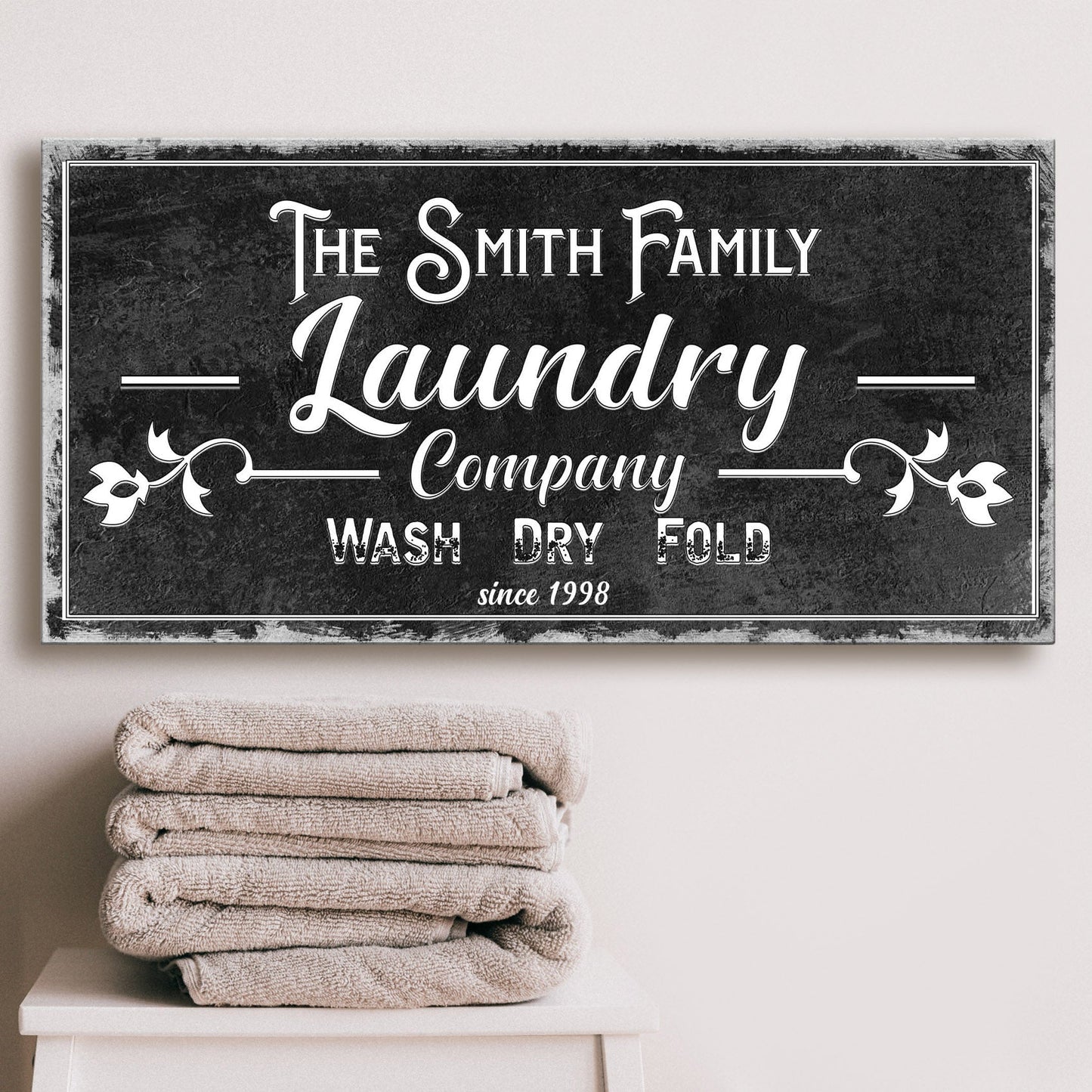 Family Laundry Company Canvas Wall Art