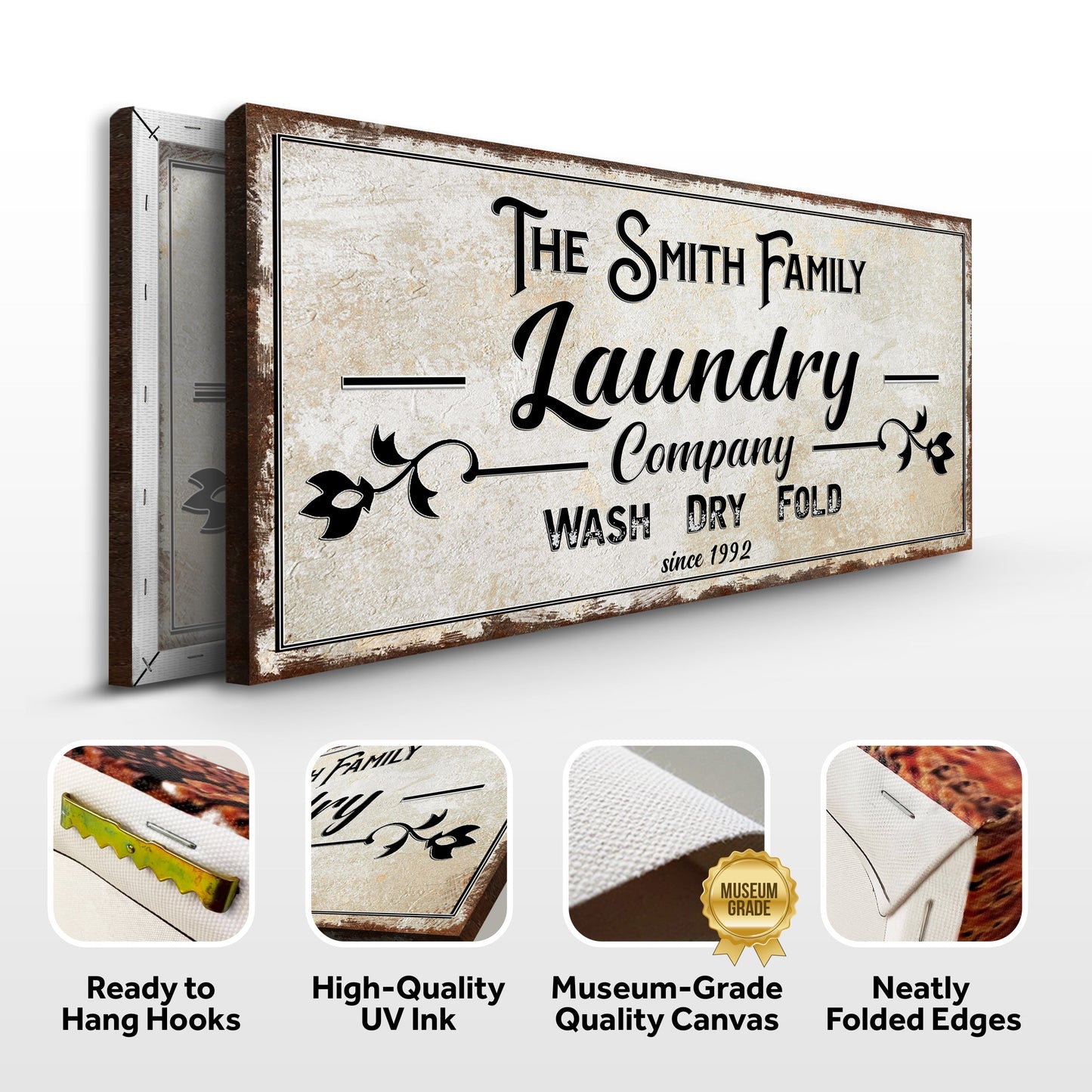 Family Laundry Company Canvas Wall Art