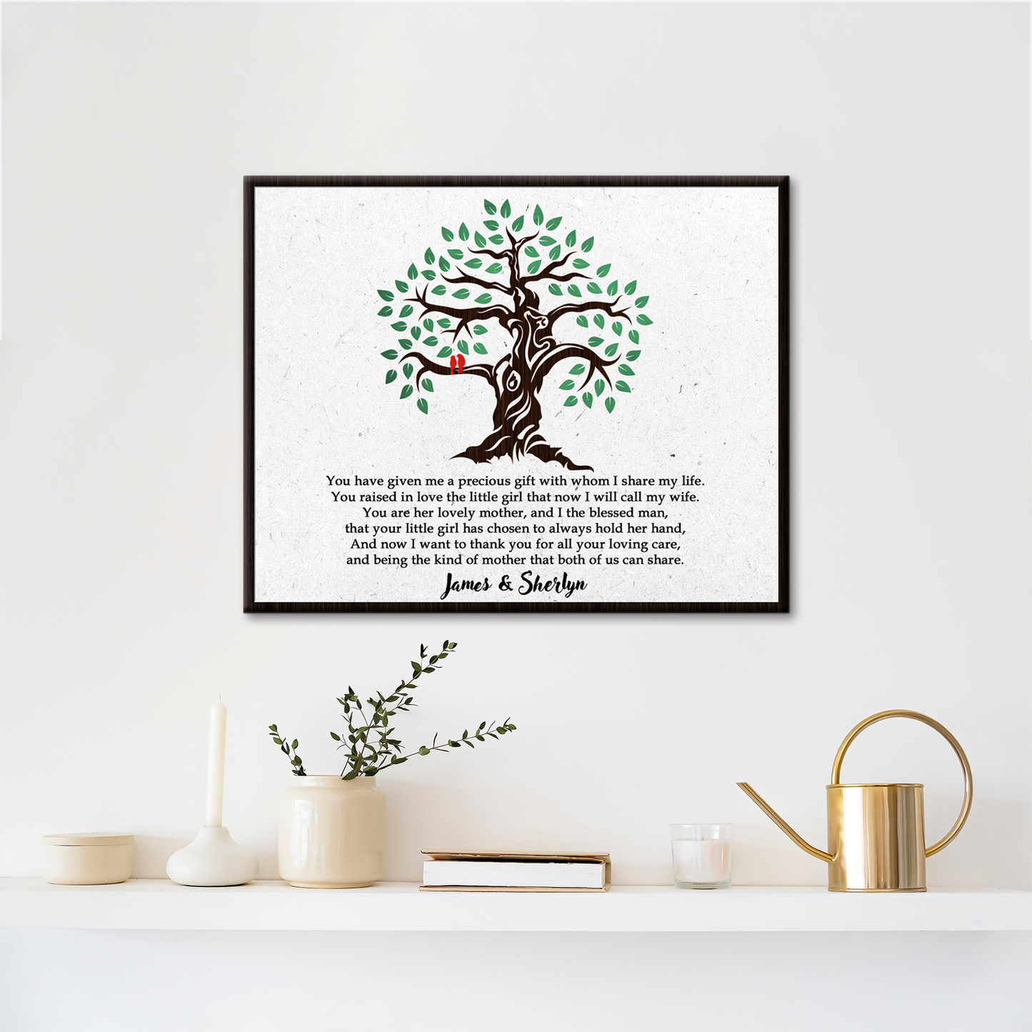 Thank You Mother-In-Law canvas wall art gift sign
