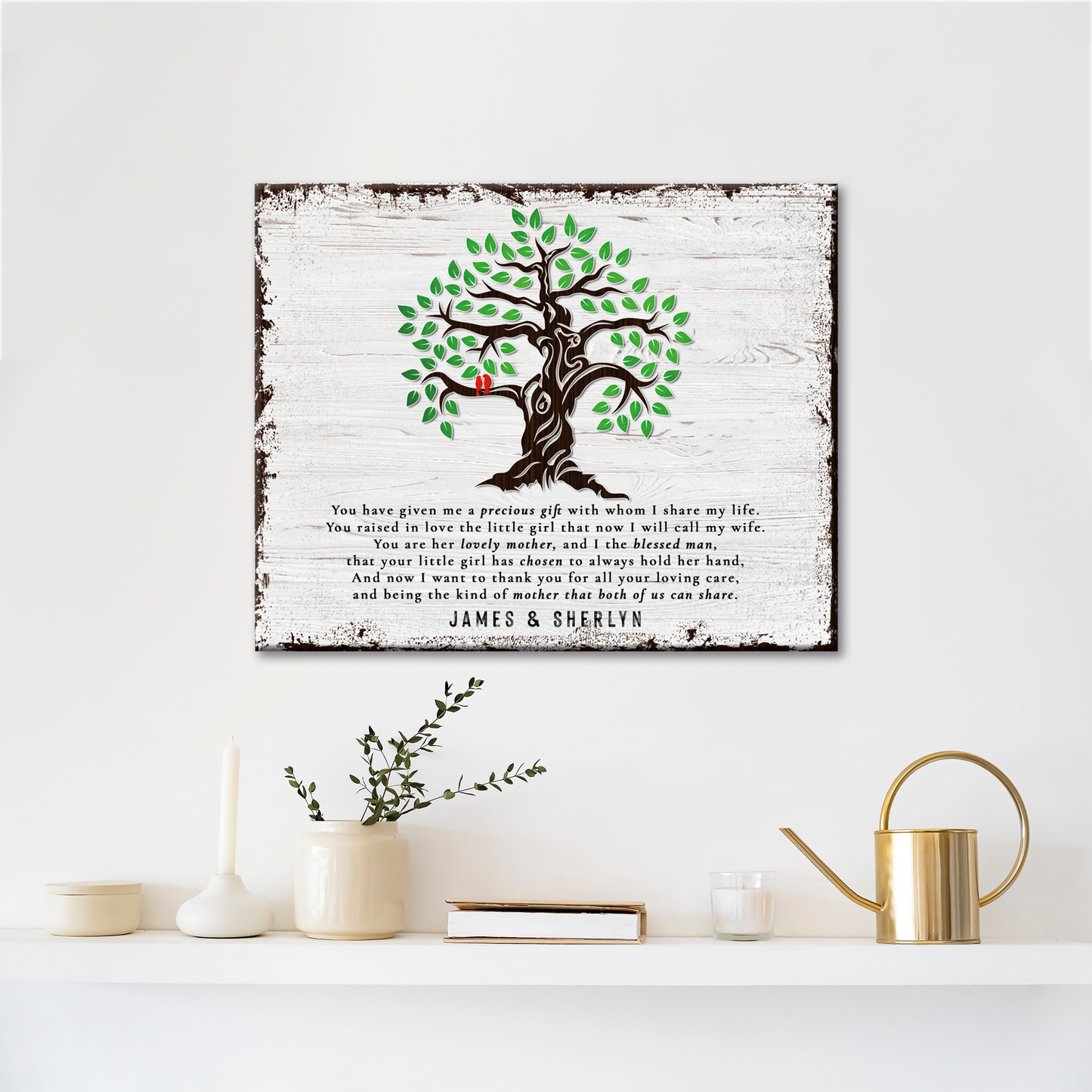 Thank You Mother-In-Law Canvas Wall Art Gift