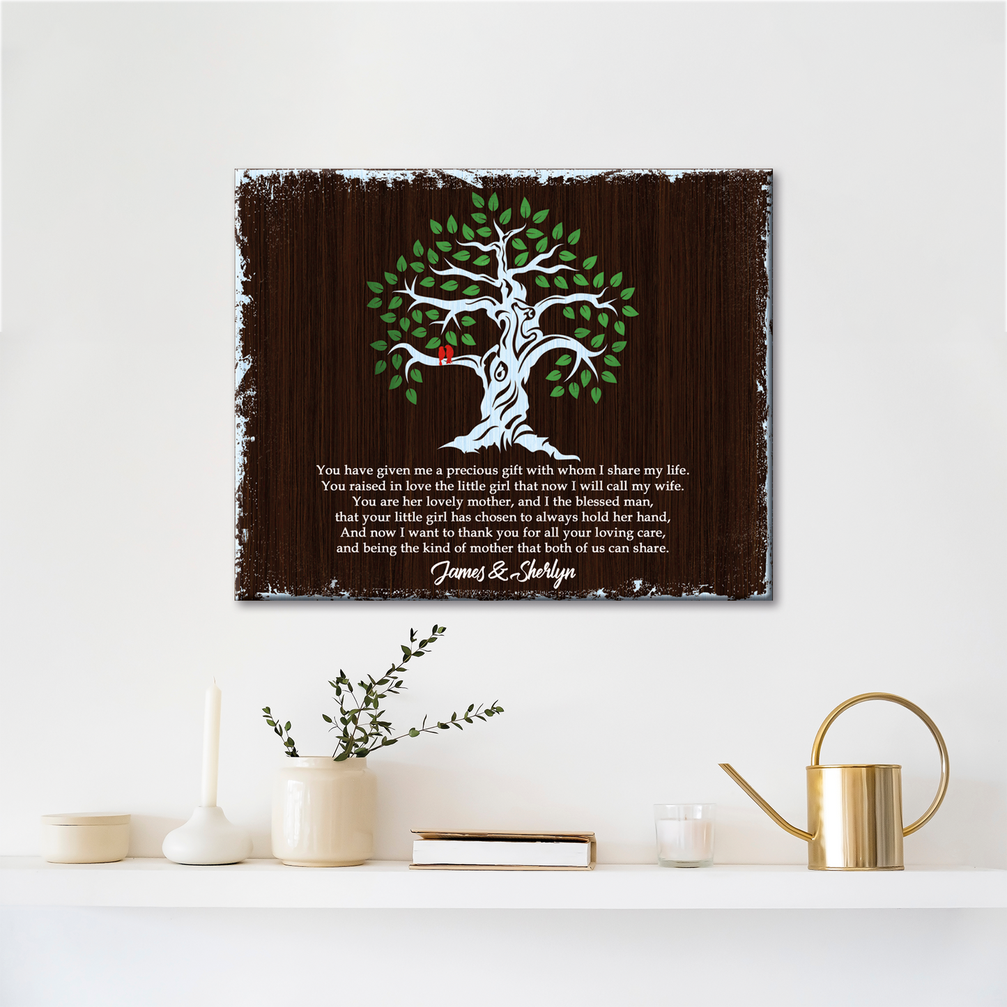 Thank You Mother-In-Law Canvas Wall Art Gift