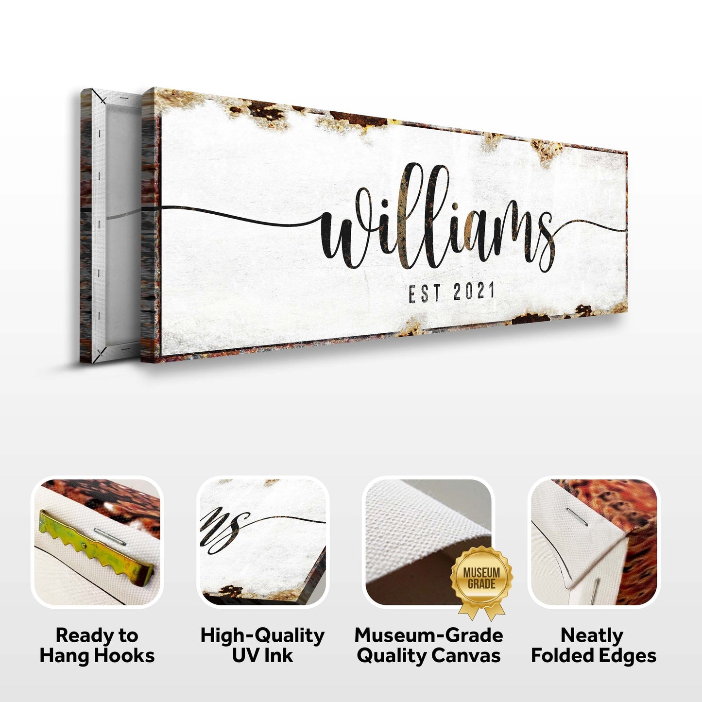 Special Family Personalized Canvas Sign
