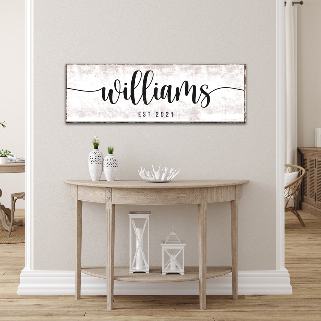 Special Family Personalized Canvas Sign