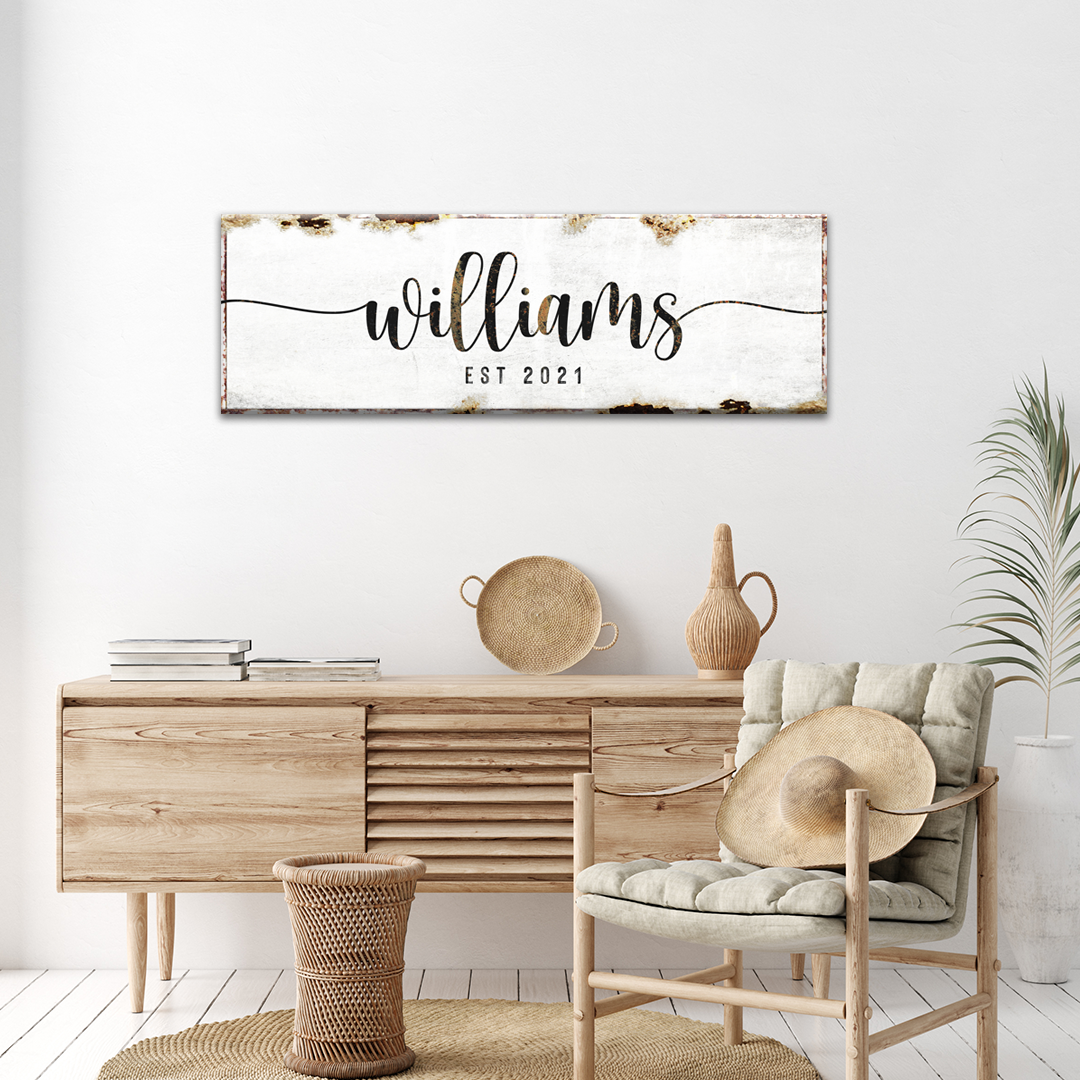 Special Family Personalized Canvas Sign