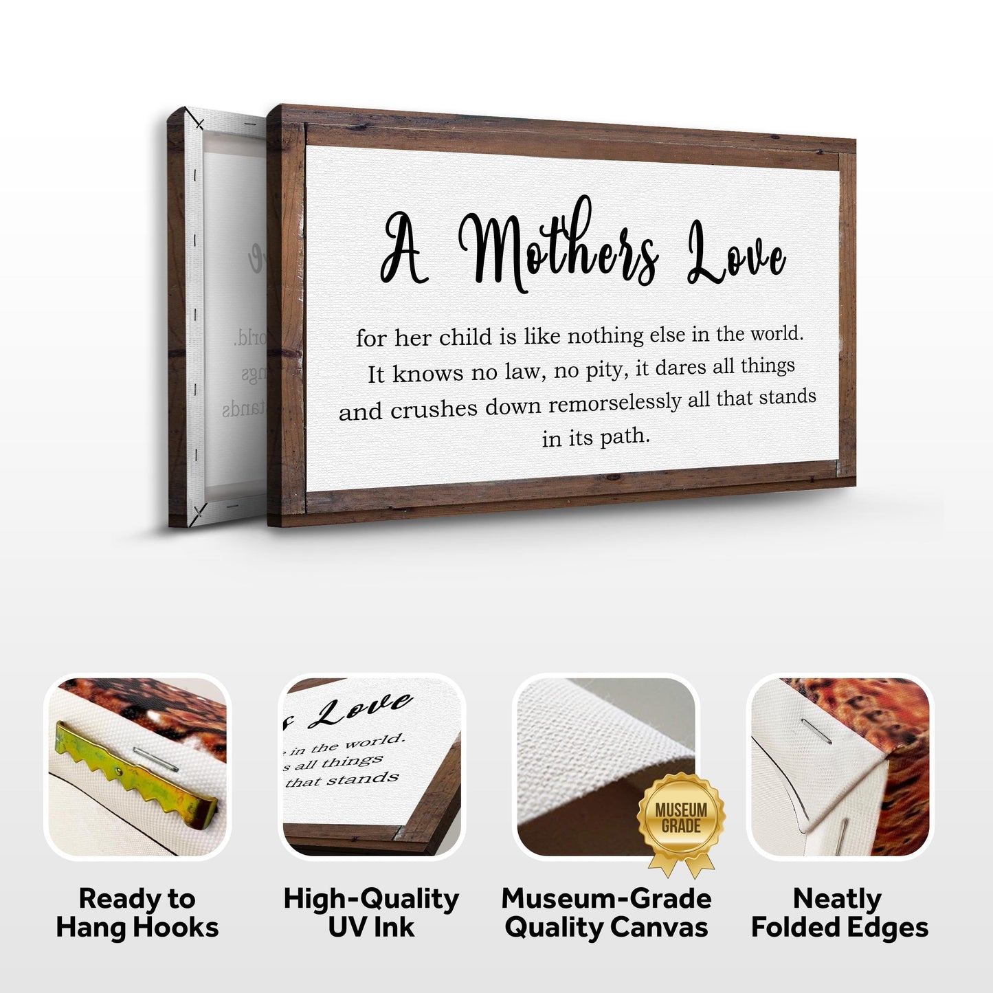 A Mother's Love For Her Child Canvas Sign