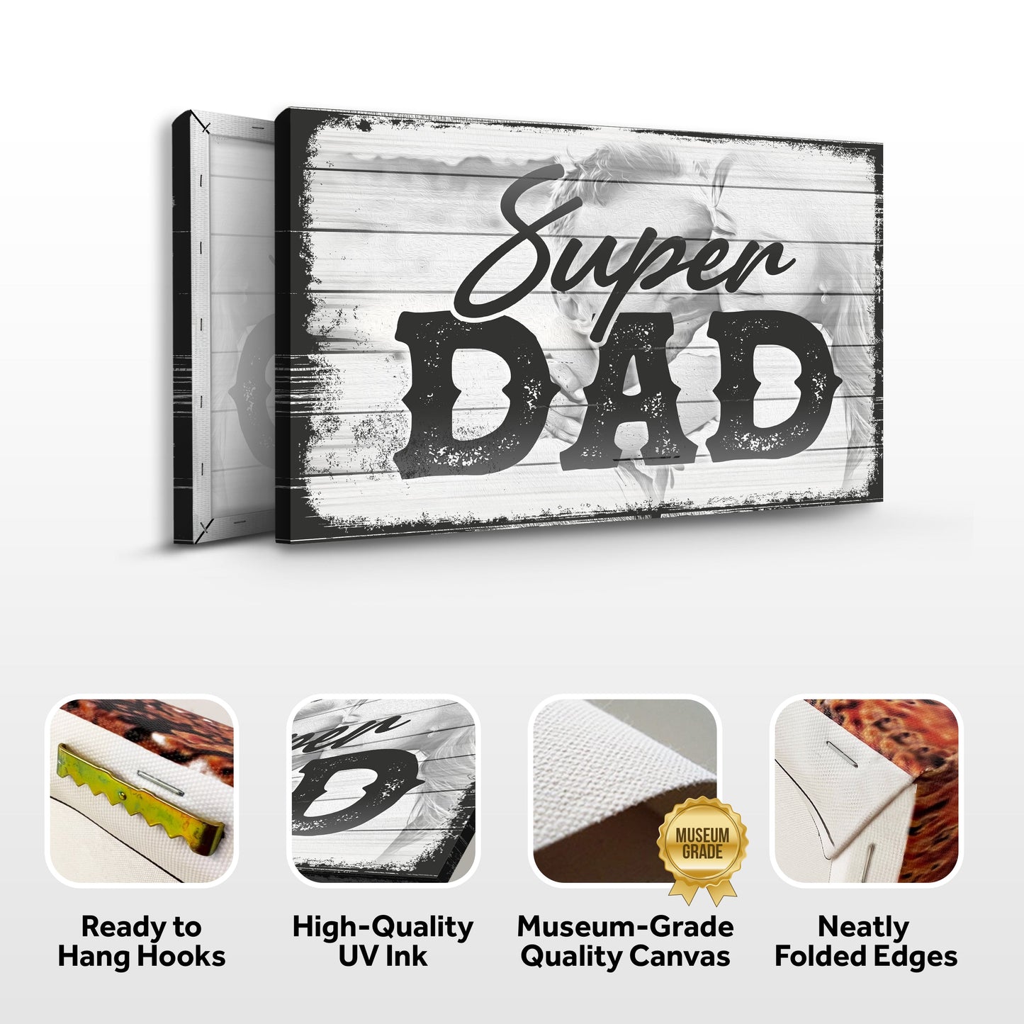 Super Dad Father's Day Canvas Sign