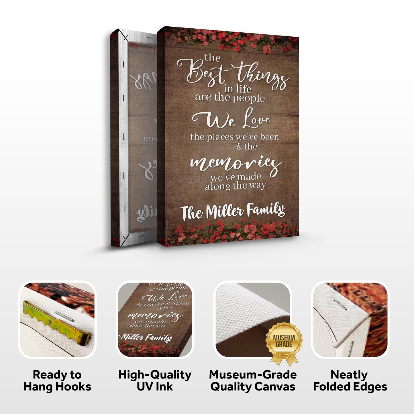 Best Things In Life Family Canvas Sign II
