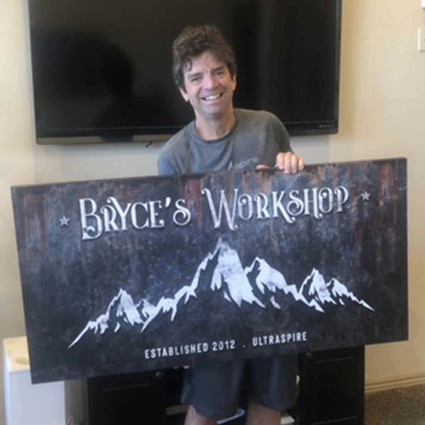 Personalized Family Mountain Home Canvas Sign