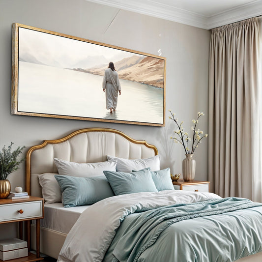 Walking on Water Faith Canvas Wall Art IV