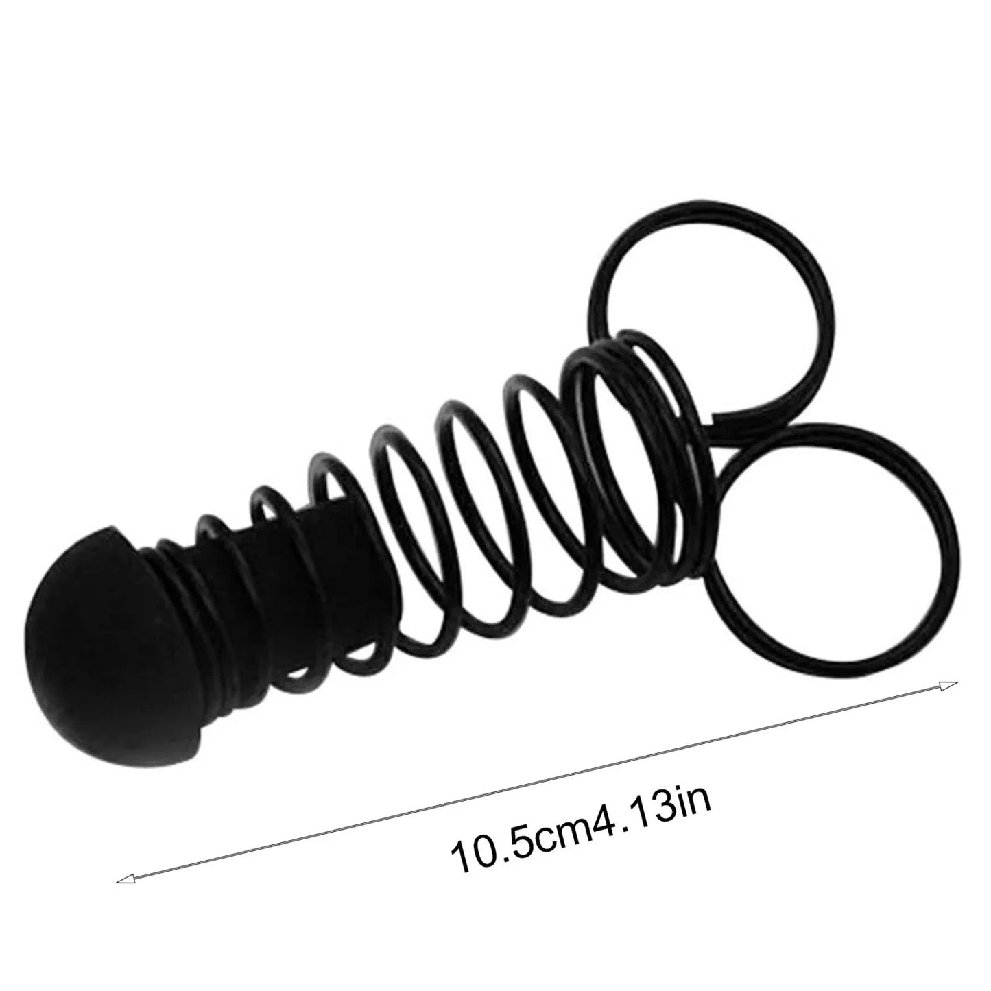 Finger strength trainer size comparison showing 10.5cm portable dimensions
