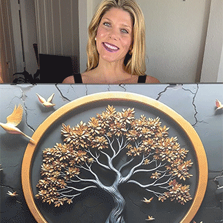 3D Celtic tree of life canvas wall art