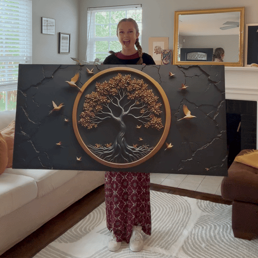 3D Celtic tree of life canvas wall art