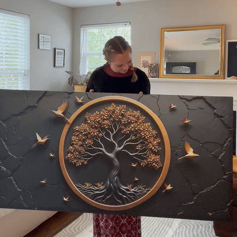 3D Celtic tree of life canvas wall art