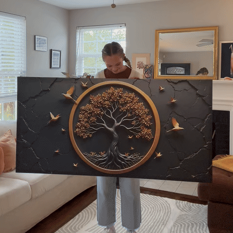 3D Celtic tree of life canvas wall art