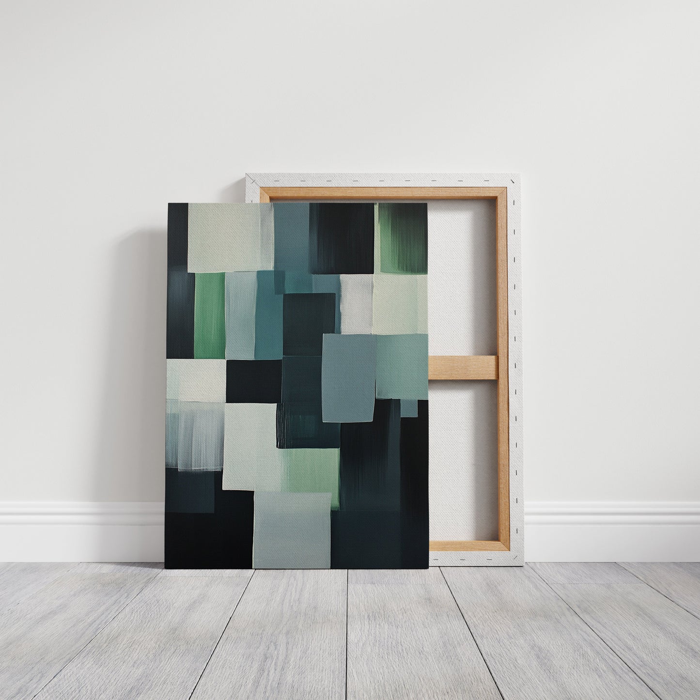 Forest Fade Geometric Abstract Wall Art Print