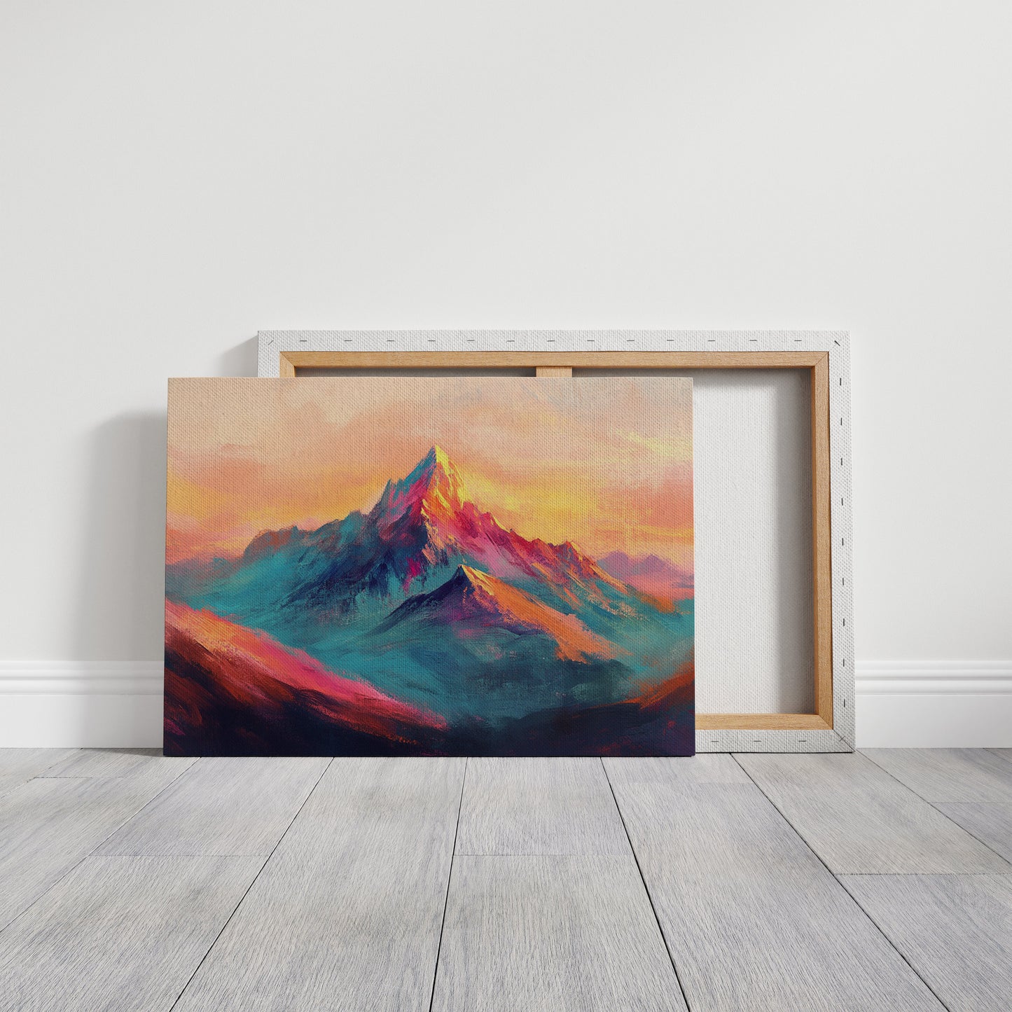 Vibrant Sunset Mountain Landscape Print