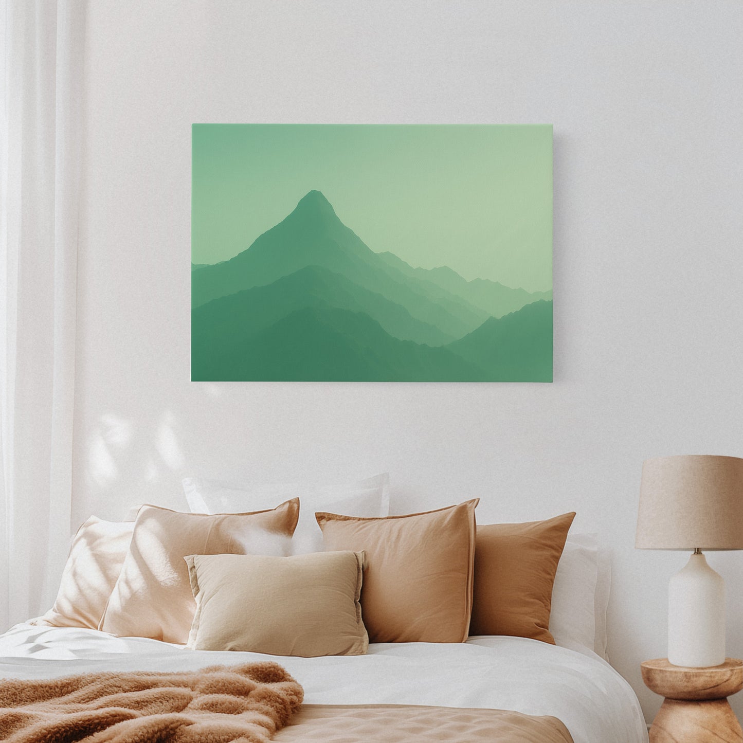 Enchanted Green Mountain Dreamscape Wall Art Print